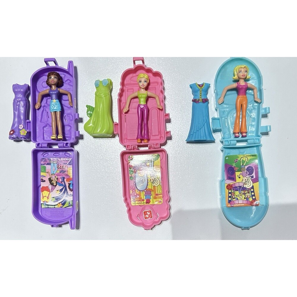 2006 McDonald’s Polly Pocket Polly World Happy Meal Toy Set Of‎ 3